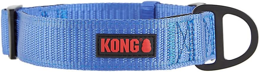 KONG Max HD Ultra Durable Neoprene Padded Dog Collar (Medium, Blue) by Kong