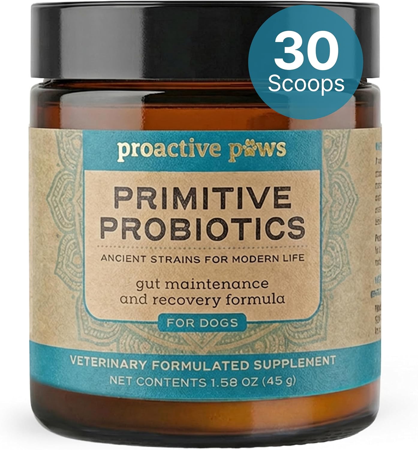 Proactive Paws Primitive Probiotics for Dogs, 30 Scoops by Dr. Karen Becker by Primitive Probiotic