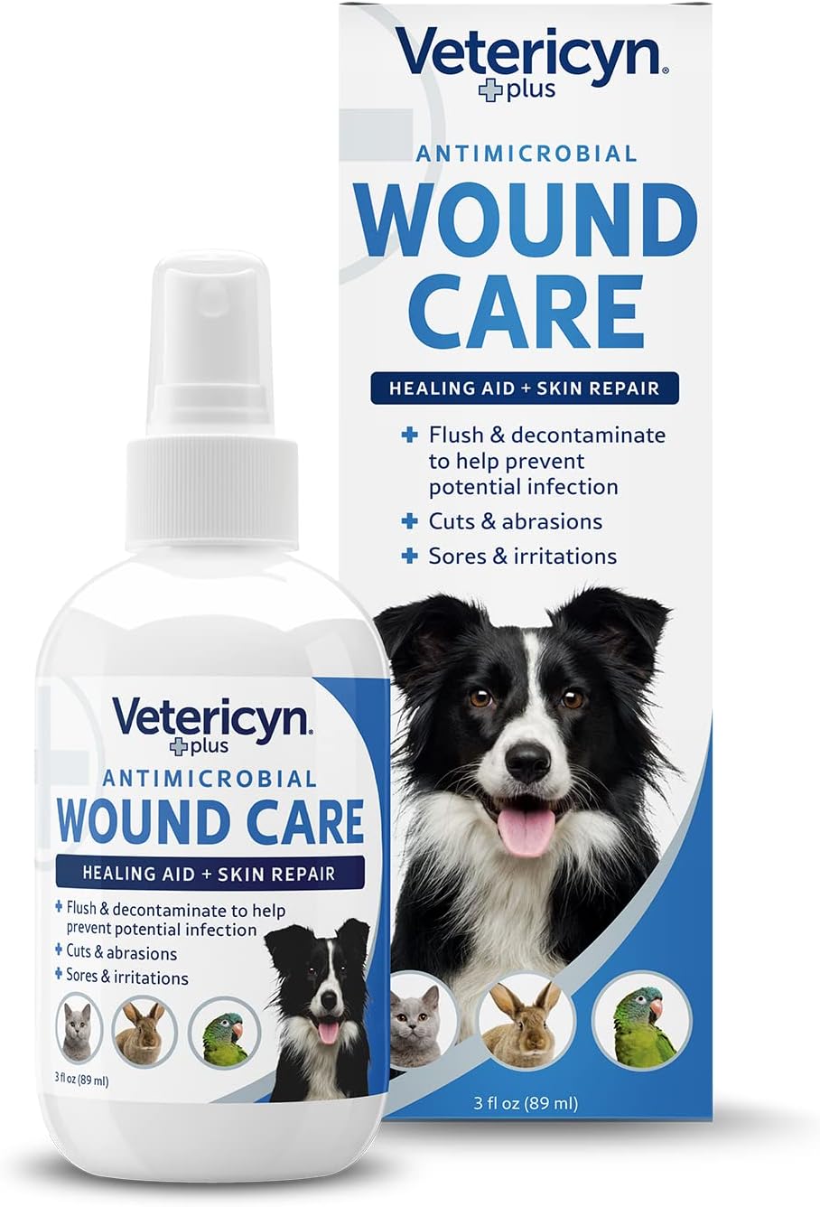 Vetericyn Plus Dog Wound Care Spray, Lick-Safe Wound & Skin Care, 3 oz by Vetericyn